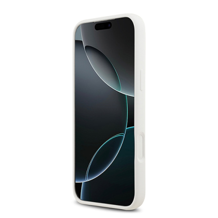 Lagerfeld для iPhone 17 Pro Max чехол Liquid Silicone Hearts Hard White (MagSafe)